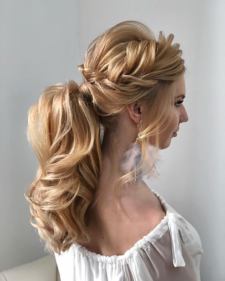 Penteado solto feito por Rogério Krisan